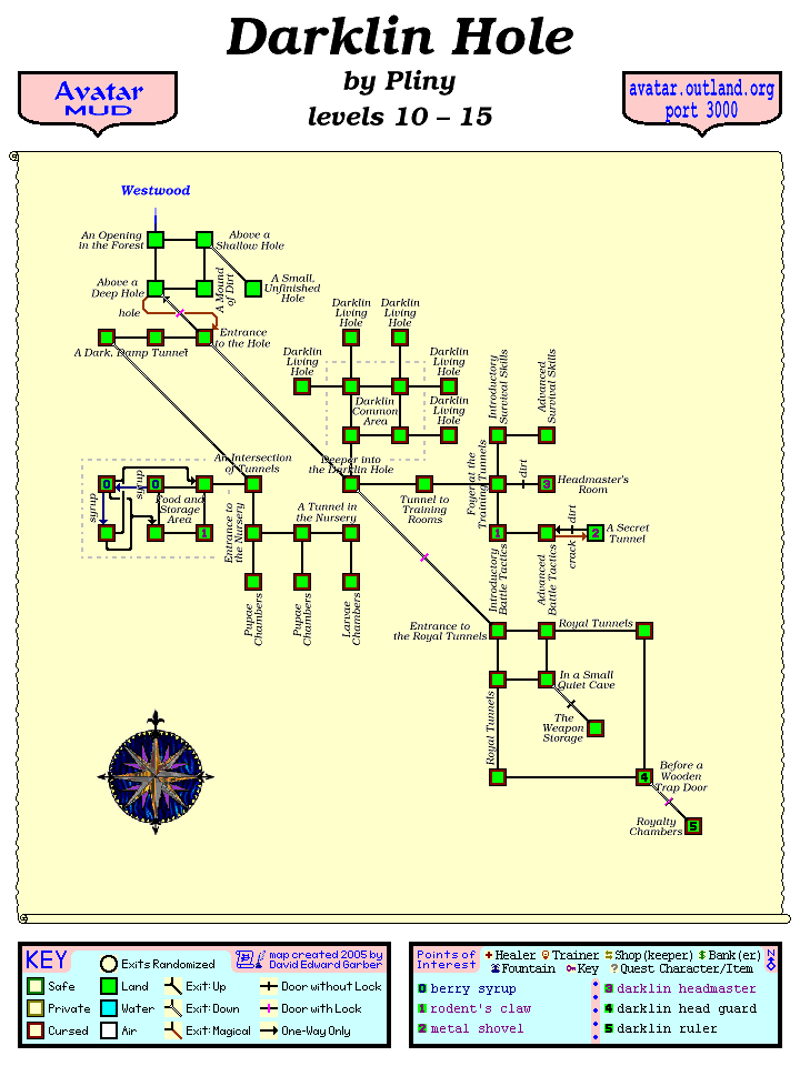 Avatar MUD Area Map - Darklin Hole.GIF