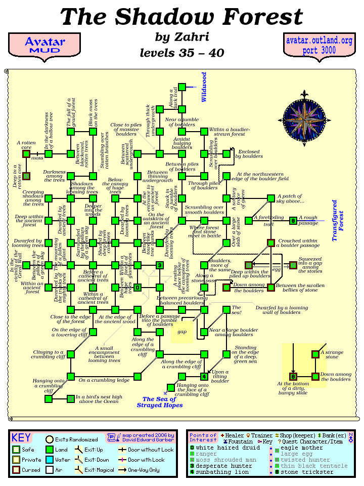 Avatar MUD Area Map - Shadow Forest.GIF