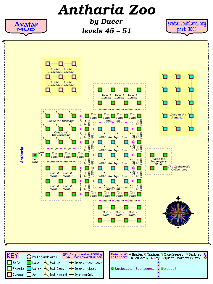 Avatar MUD Area Map - Antharia Zoo.GIF