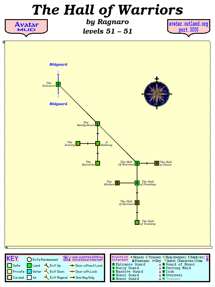 Avatar MUD Area Map - Hall of Warriors.GIF